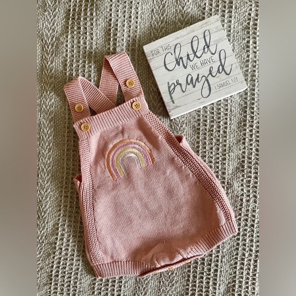 Rainbow Knitted Overall